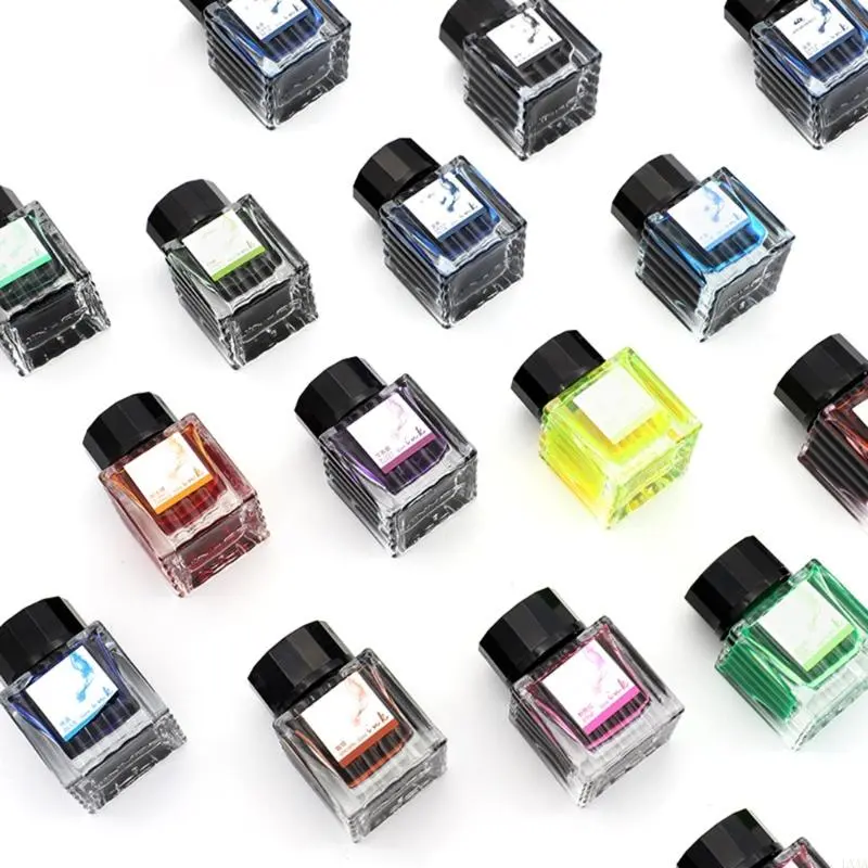 LXAA 30ml Fountain Pen Writing Colorful Fountain Pen Artist Calligraphy for Writing Painting and Journaling