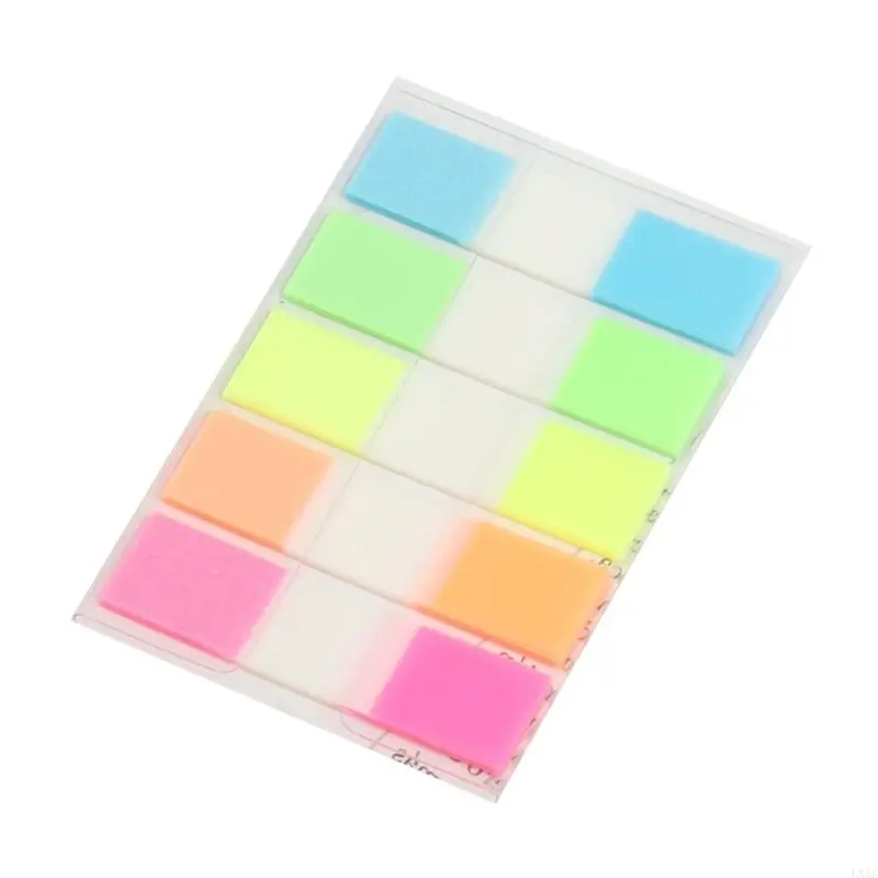 LXAA 100/120 Counts Colored PET Label Repositionable Page Marker Adhesive Notes