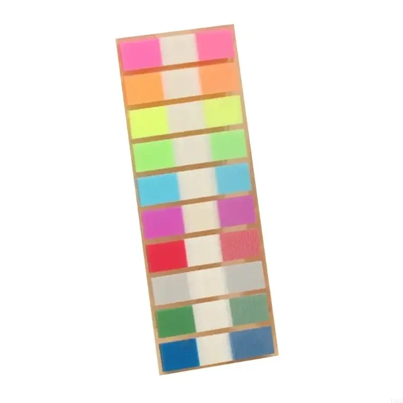 LXAA 100/120 Counts Colored PET Label Repositionable Page Marker Adhesive Notes