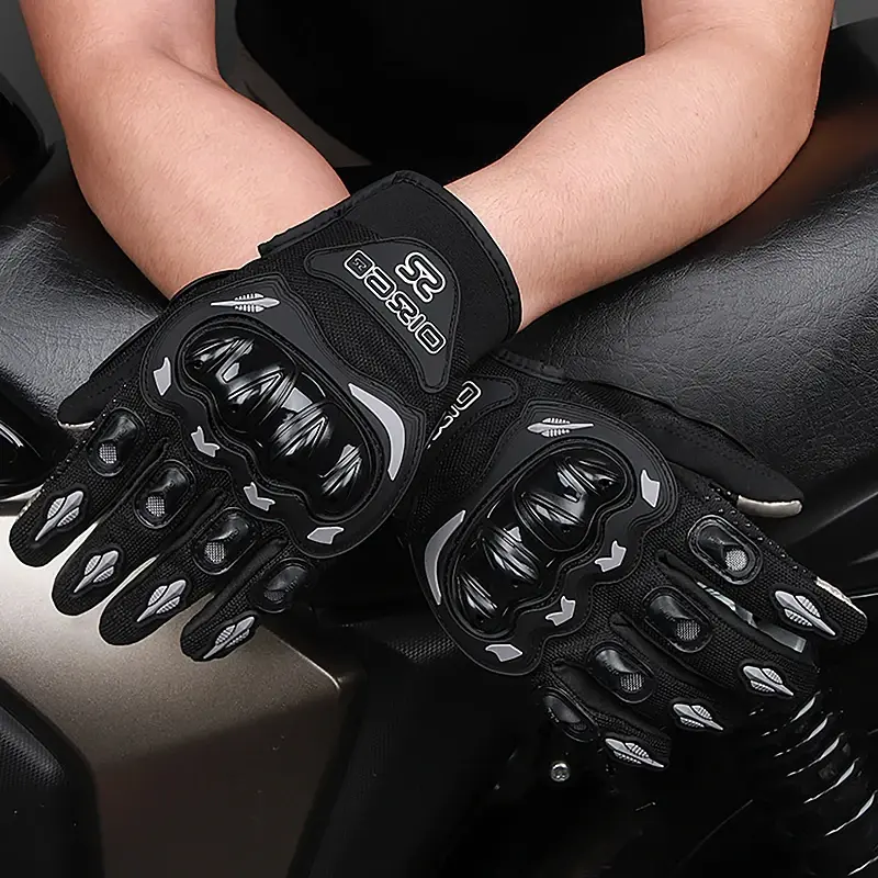 Breathable Mesh Summer Motorcycle Gloves Touch Screen Anti-Slip Motocross Racing Gloves for Men Women Anti-Fall Riding Gear