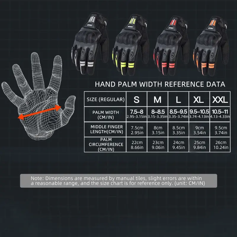 SUOMY Men's Motocross Gloves Breathable Anti-Slip PVC Shell Protective Gear Luvas for BMX ATV MTB Motorcycle Bicycle Riding