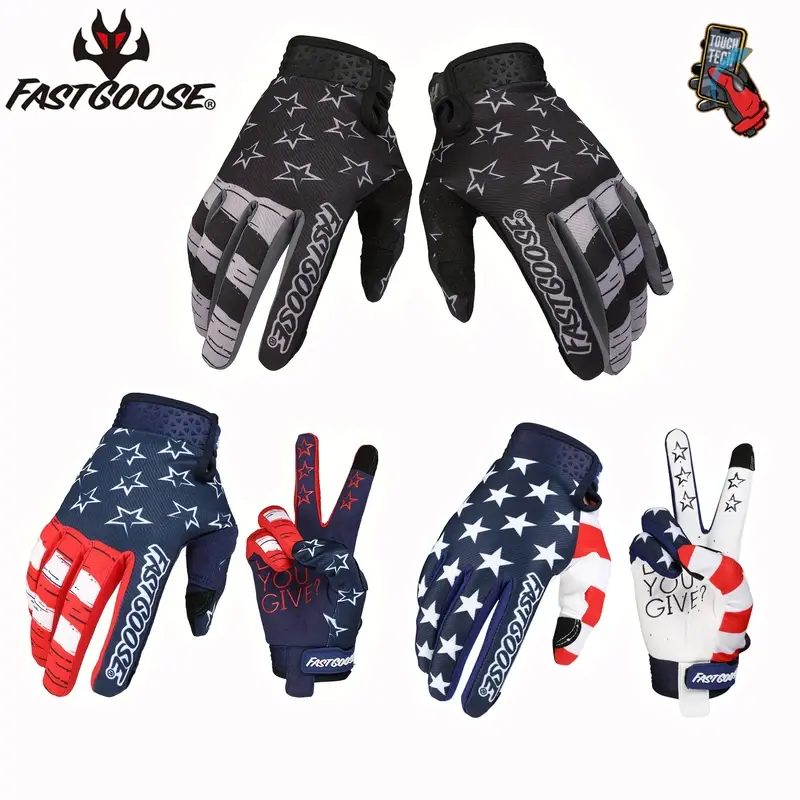 Star Gloves Unisex Motorcycle Gloves All-Weather Anti-Slip, Breathable Lightweight for Fitness Cycling Training Outdoor Sports