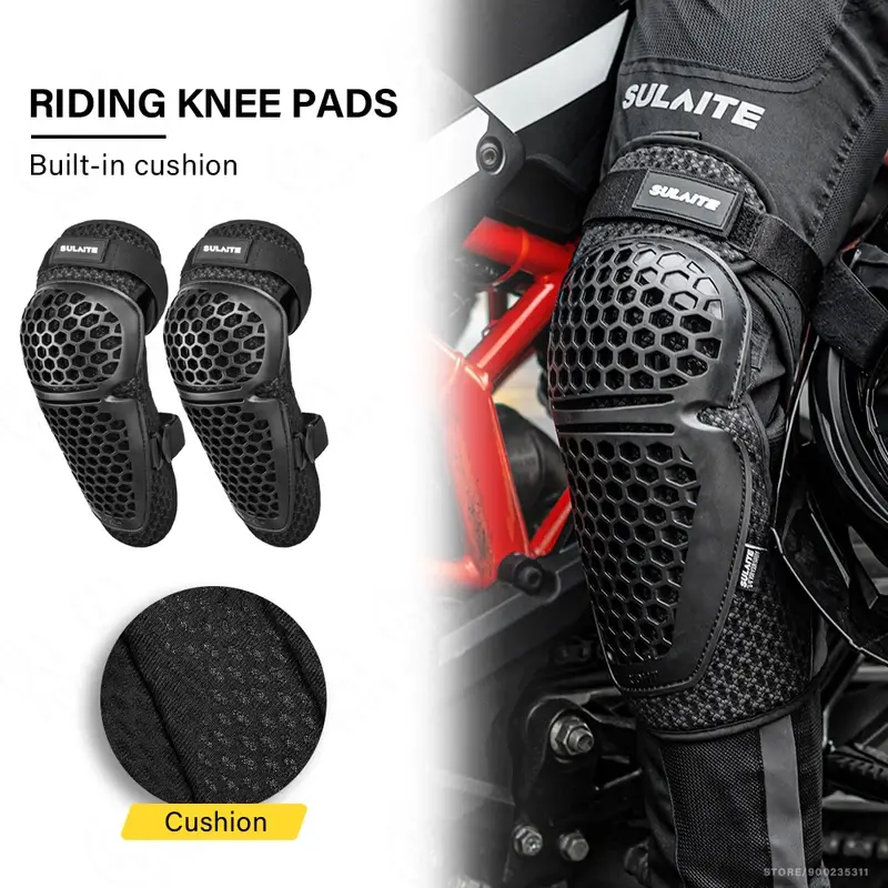 Professional Breathable D3O Motorcycle Armor Set 4PCS - Lightweight Knee & Elbow Protectors Guard for MTB, Motocross, Cycling