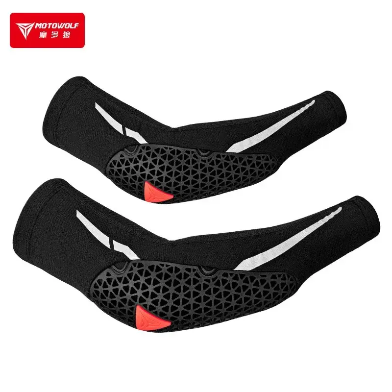 Motowolf MTB Elbow Guards with Breathable Mesh & Anti-Slip Grip - Durable Off-Road Motorcycle & E-Bike Armor for men & Women