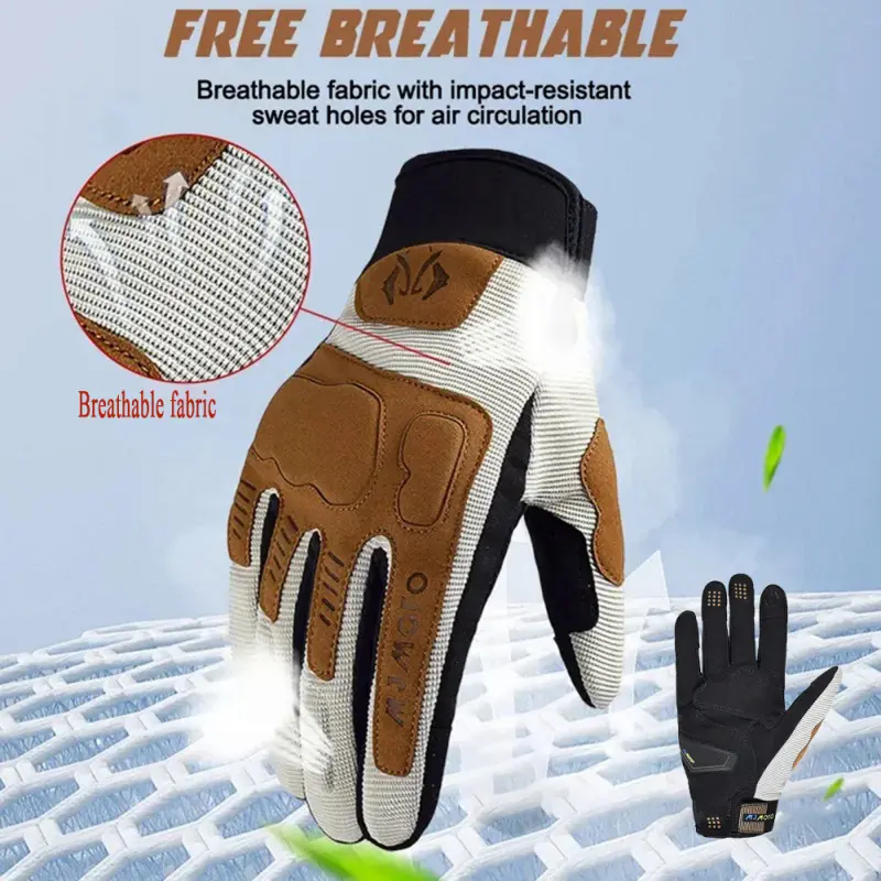 Summer Motorcycle Breathable Racing Balck Gloves for Men Motorbiker, ATV, MX, UTV, BMX & Off-Road Cycling Moto GP Style Glove