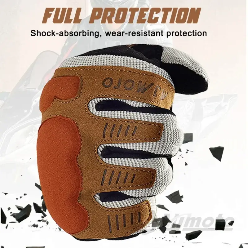 Summer Motorcycle Breathable Racing Balck Gloves for Men Motorbiker, ATV, MX, UTV, BMX & Off-Road Cycling Moto GP Style Glove