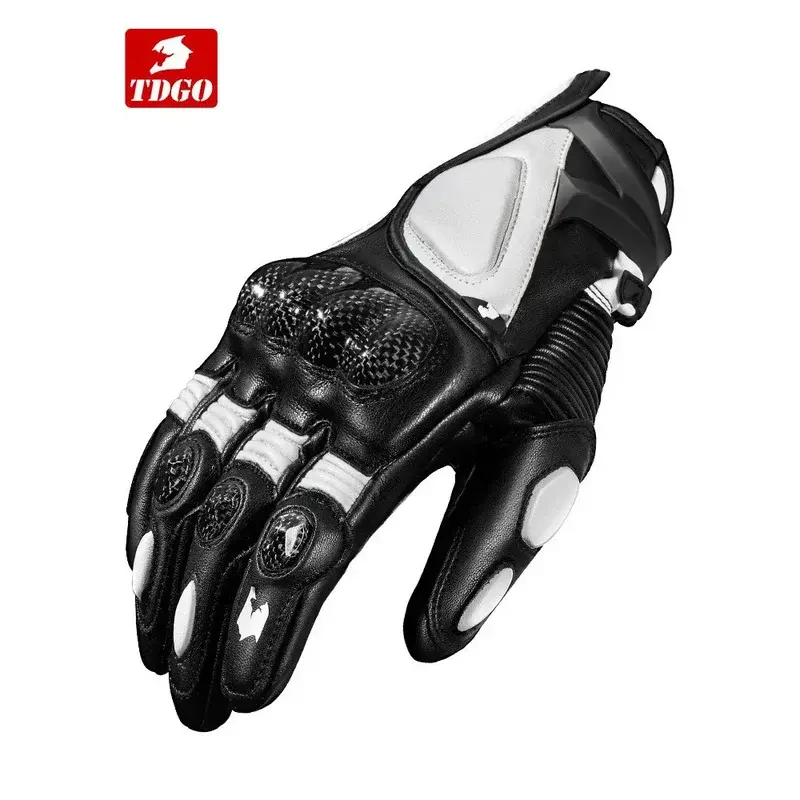 Carbon Fiber Motorcycle Riding Gloves Waterproof Rainproof Men's Seasons Style Windproof Bicycle Cycling Motorbike Equipment