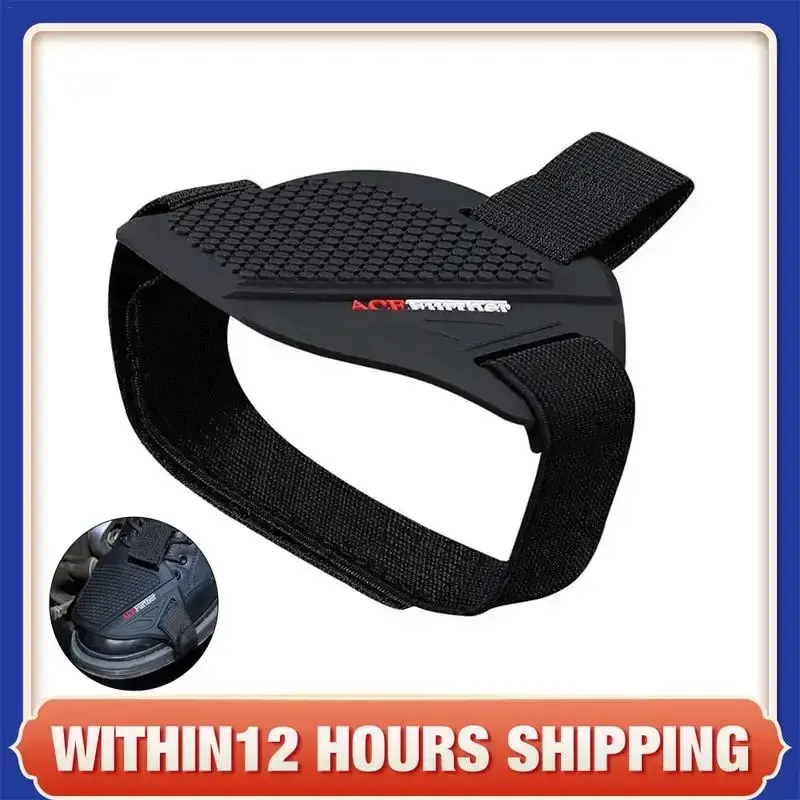 Adjustable Motorcycle Boot Protector Anti-Skid Silicone Gear Shift Pad for Men, Waterproof Motocross Shoes Cover Reinforced Toe