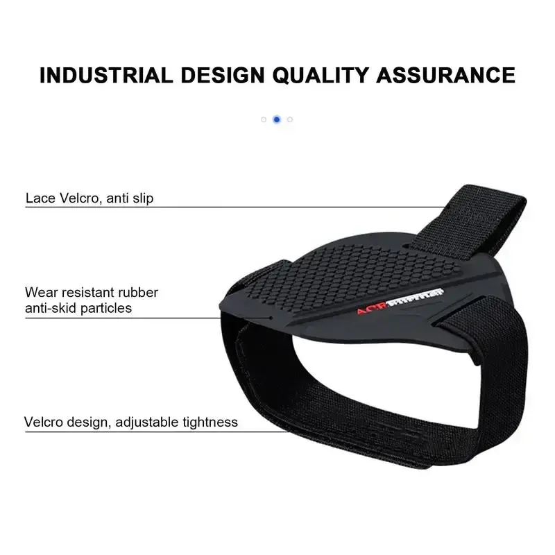 Adjustable Motorcycle Boot Protector Anti-Skid Silicone Gear Shift Pad for Men, Waterproof Motocross Shoes Cover Reinforced Toe