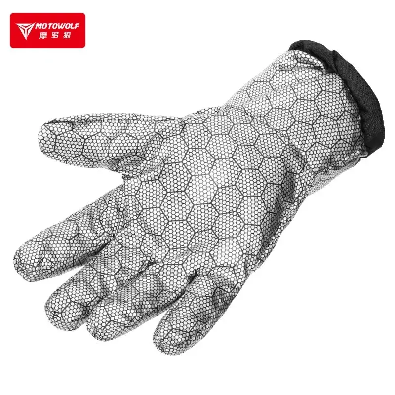 Autumn Winter Motorcycle Cycling Riding Gloves Waterproof Rainproof Cover Windproof Warm Motorbiker Racing Rider Equipment Men