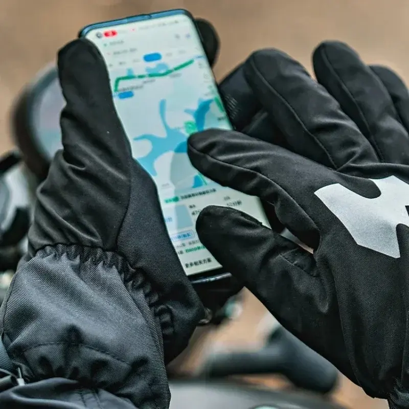 Autumn Winter Motorcycle Cycling Riding Gloves Waterproof Rainproof Cover Windproof Warm Motorbiker Racing Rider Equipment Men