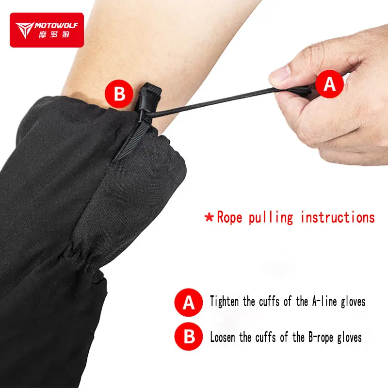 Autumn Winter Motorcycle Cycling Riding Gloves Waterproof Rainproof Cover Windproof Warm Motorbiker Racing Rider Equipment Men