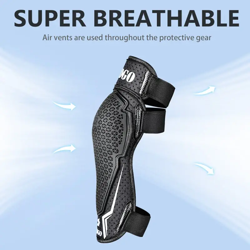 Motocross Protection Breathable Knee Pads for Summer Motorcycle Riding Adjustable Mesh Protective Guards for Bike Racing Cycling