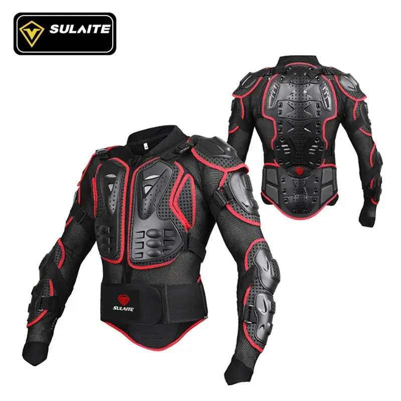 Sulaite Motorcycle Jacket Racing Riding Armor Protector ATV Motocross Body Protection Jackets Offroad Clothing Protective Gear