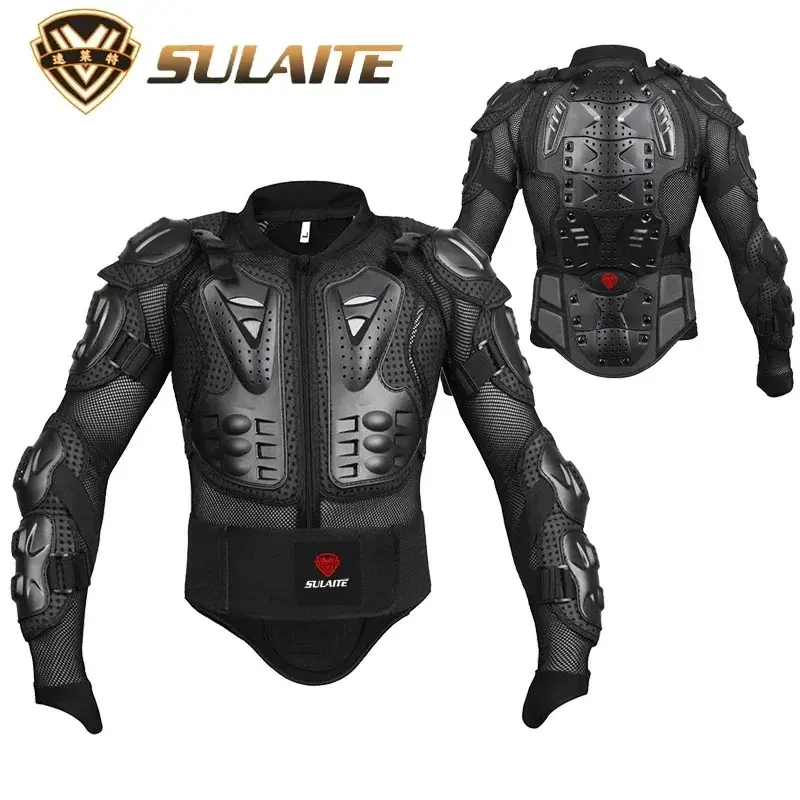 Sulaite Motorcycle Jacket Racing Riding Armor Protector ATV Motocross Body Protection Jackets Offroad Clothing Protective Gear