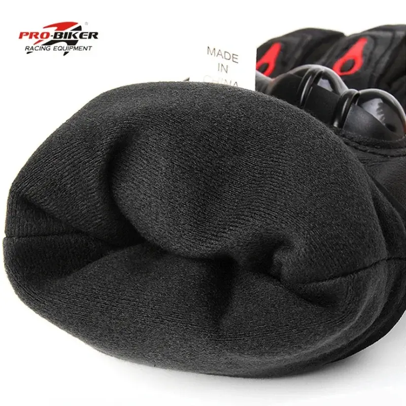 Motorcycle Racing Gloves Waterproof Windproof Winter Warm Leather Cycling Bicycle Cold Guantes Luvas Motor Motorbiker Glove Men