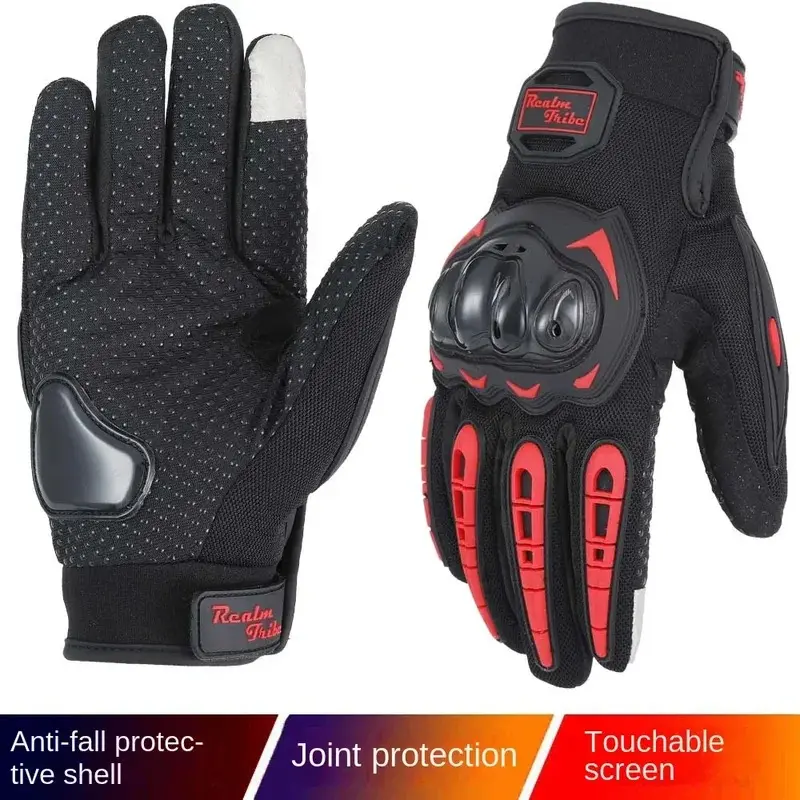 Tactical Motorcycle Gloves Full Finger Non-Slip Grip for Extreme Sports - Military Grade Protection with Carbon Fiber Knuckles