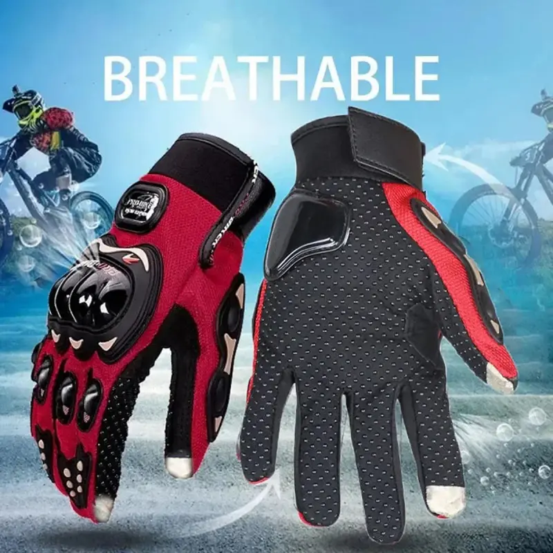 Summer Motorcycle Gloves Anti-fall Guantes Outdoor Cycling Riding  Breathable Motorcycle Accessories Mesh Gants Moto Antiskid