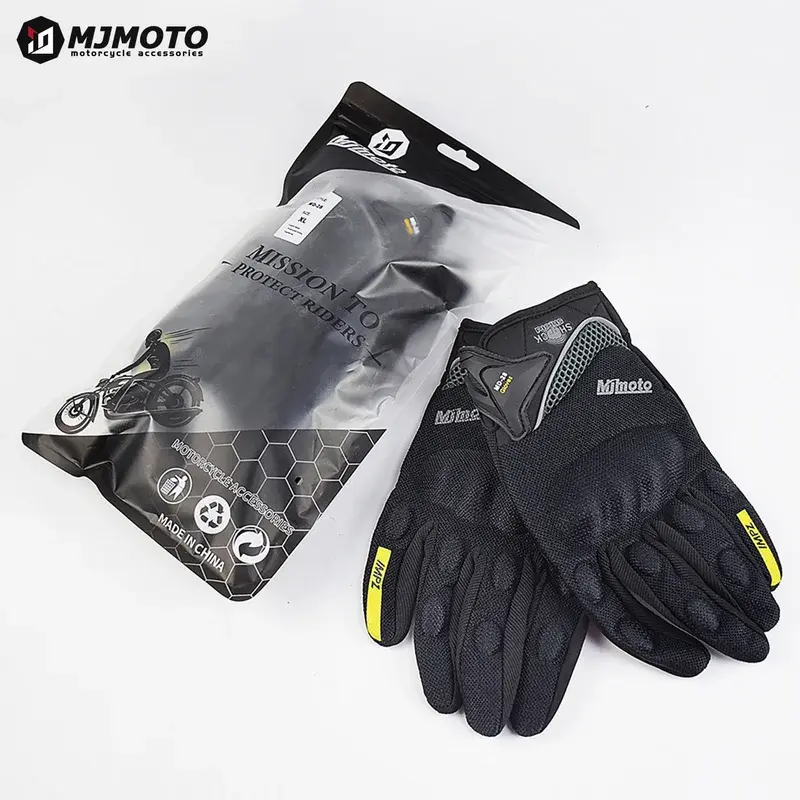 Pink Summer Motorcycle Gloves Men & Women Breathable Touchscreen Anti-Slip Crash-Proof Durable Riding Gear with Knuckle Protect