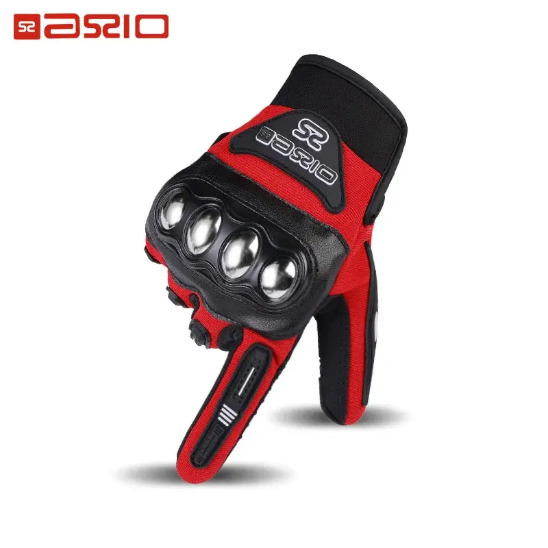 Stainless Steel Reinforced Motorcycle Gloves with Thermal/Insulated Lining for All Seasons  Breathable Anti-UV Touchscreen Luvas