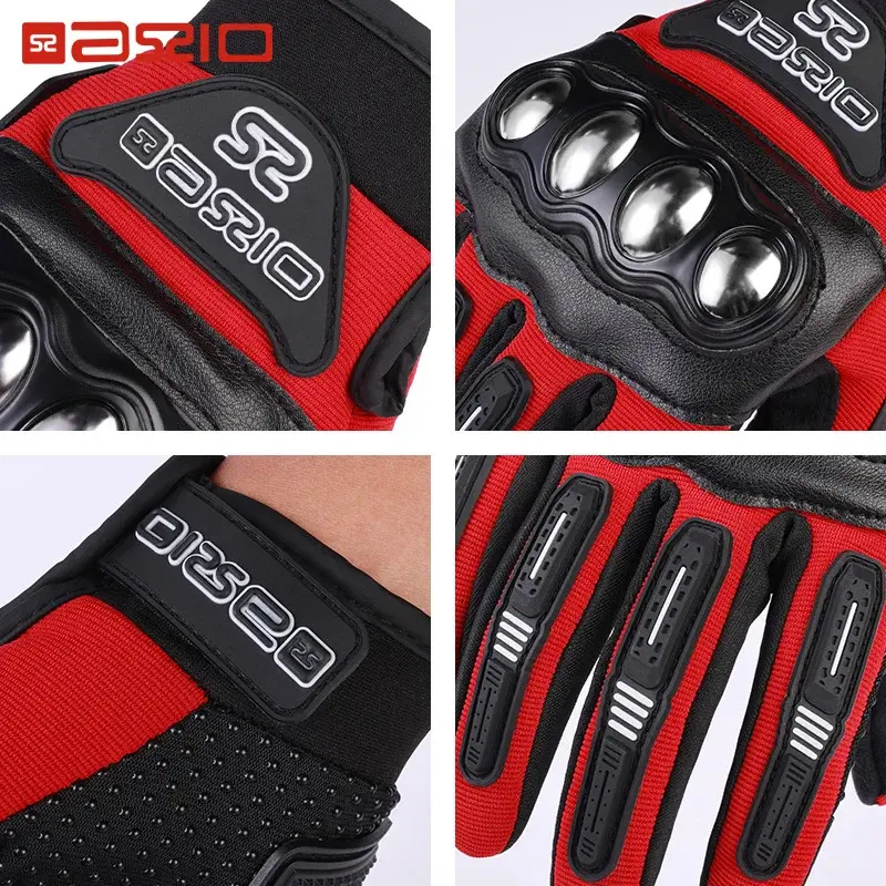 Stainless Steel Reinforced Motorcycle Gloves with Thermal/Insulated Lining for All Seasons  Breathable Anti-UV Touchscreen Luvas