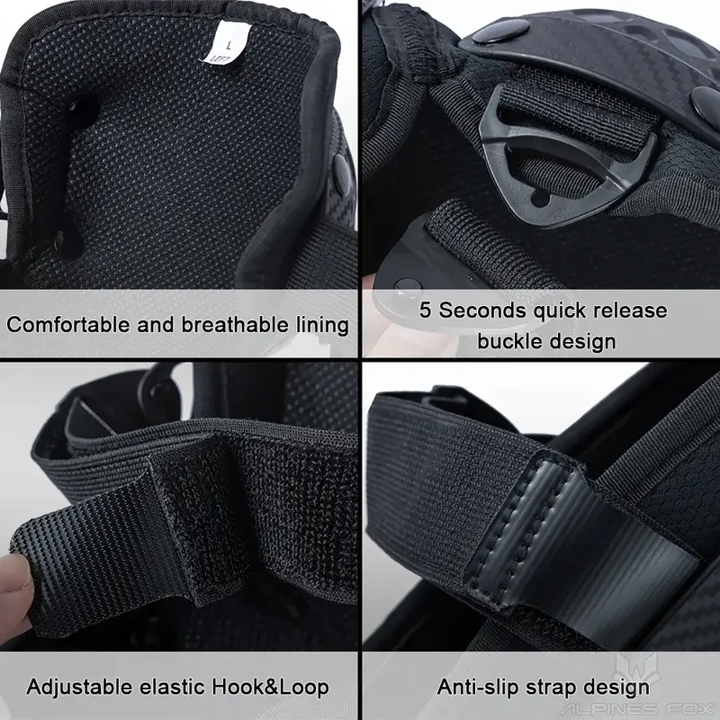 Men's Motorcycle Protective Gear Set by VEMAR - CE Approved Knee & Elbow Guards for Outdoor Sports, Durable Anti-Scrash Armor