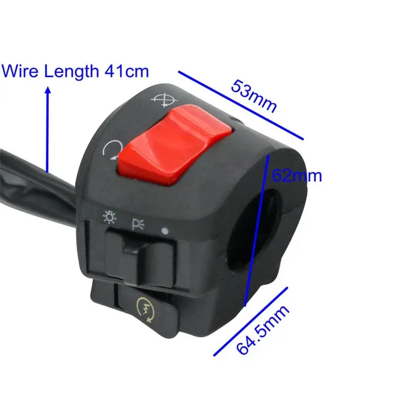 Motorcycle Handlebar Holder Switch Left Right Switches Horn Turn Signal Headlight Electric Starter Handlebar Controller Items