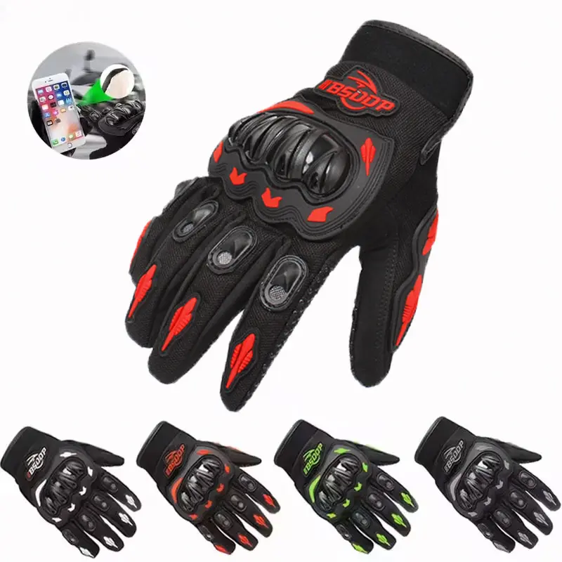 Summer Breathable Motorcycle Gloves Touchscreen & Anti-Slip Design Breathable Mesh Luvas for Off-Road Cycling & Motocross Racing