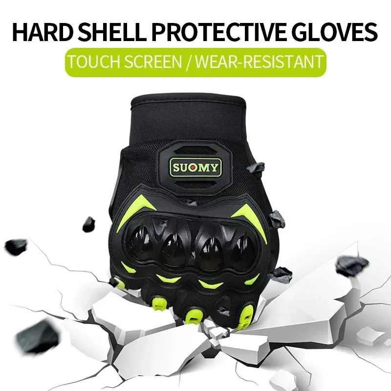 Suomy Motocross Gloves Summer Breathable Touch Screen Unisex Riding Glove with Anti-Fall Protection Lightweight Comfort Luvas