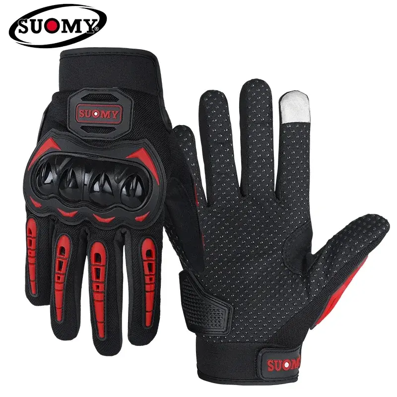 Suomy Motocross Gloves Summer Breathable Touch Screen Unisex Riding Glove with Anti-Fall Protection Lightweight Comfort Luvas