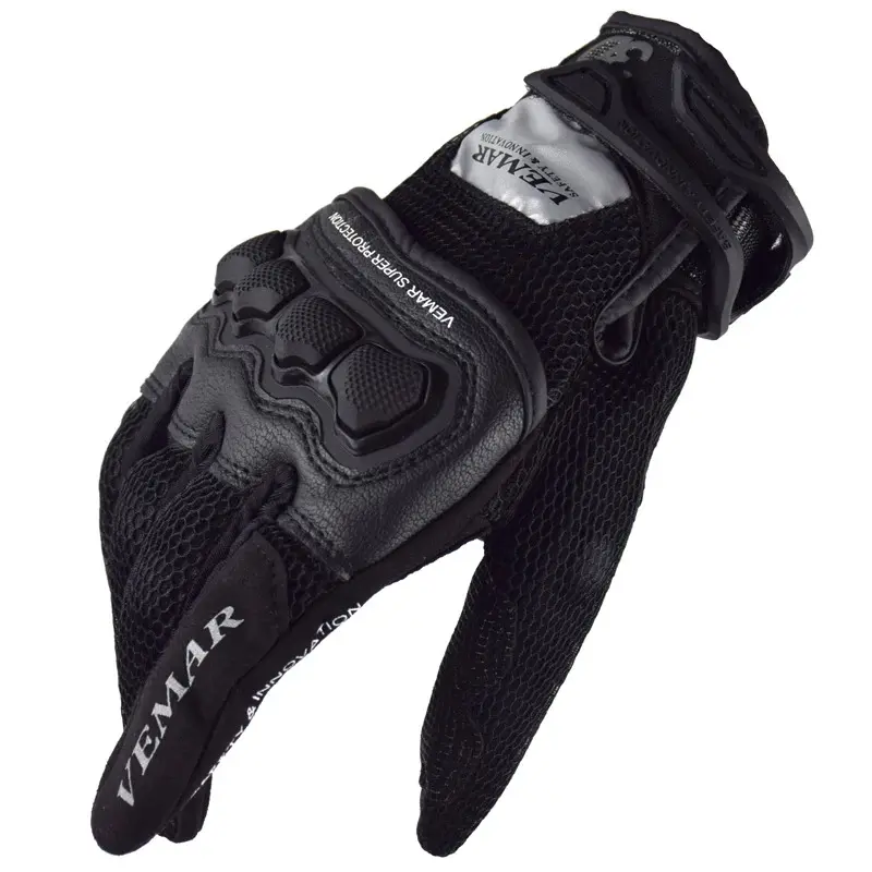 VEMAR Men's Summer Motorcycle Gloves with UV Protection & Lightweight Breathable Touch Screen Full-Finger Glove for Daily Riding