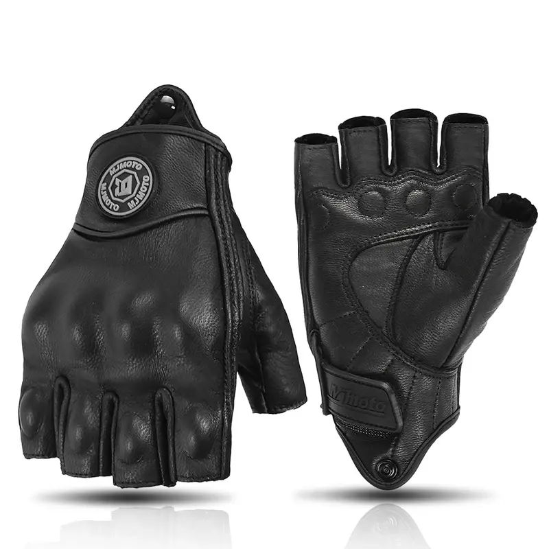 Premium Retro Style Motorcycle Gloves with Triple Protection Touchscreen Tips & Ventilated Design Best for Urban/Riding Item