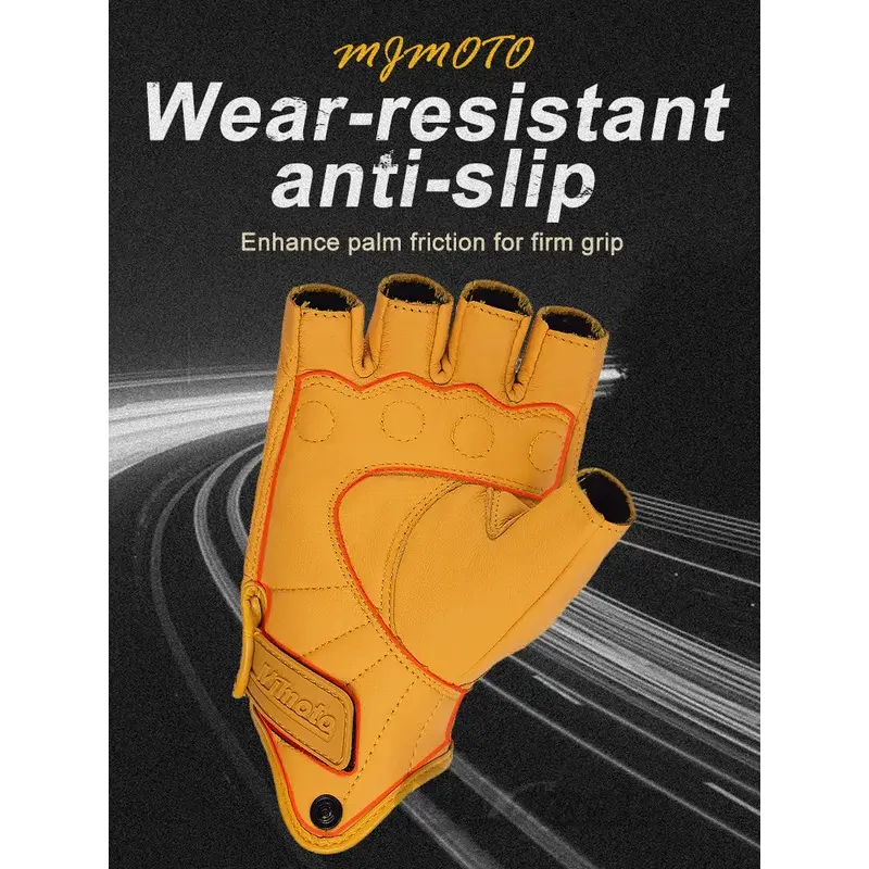 Premium Retro Style Motorcycle Gloves with Triple Protection Touchscreen Tips & Ventilated Design Best for Urban/Riding Item