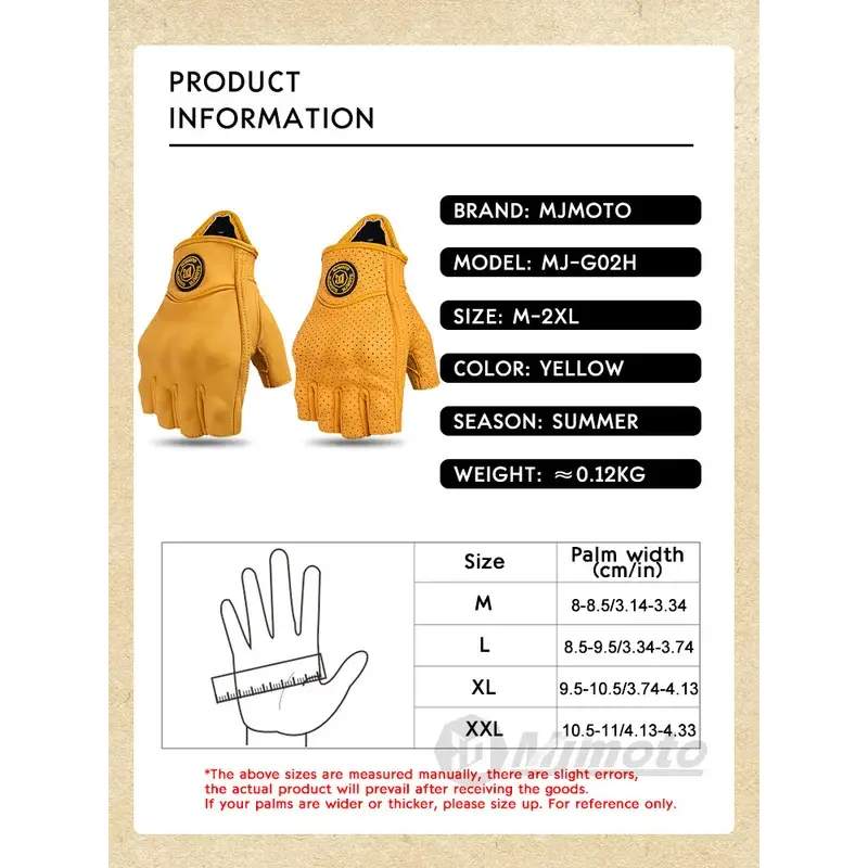 Premium Retro Style Motorcycle Gloves with Triple Protection Touchscreen Tips & Ventilated Design Best for Urban/Riding Item