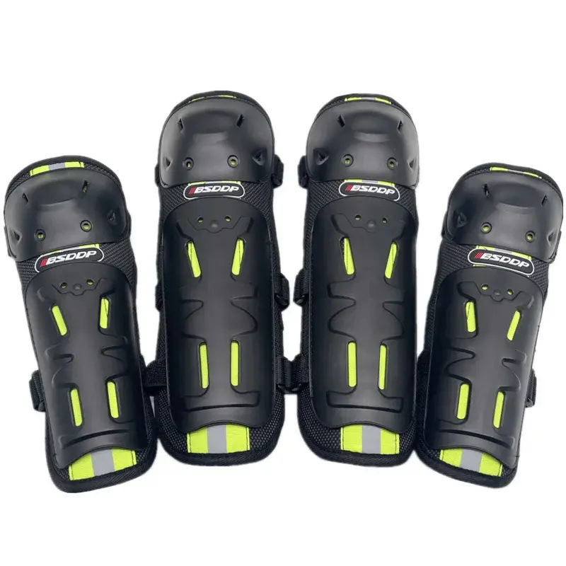 Adult Motor Knee Pads Elbow Pads Lightweight Adjustable Breathable Knee Cap Pad Protector Elbows Armor Motorcycle Accessories