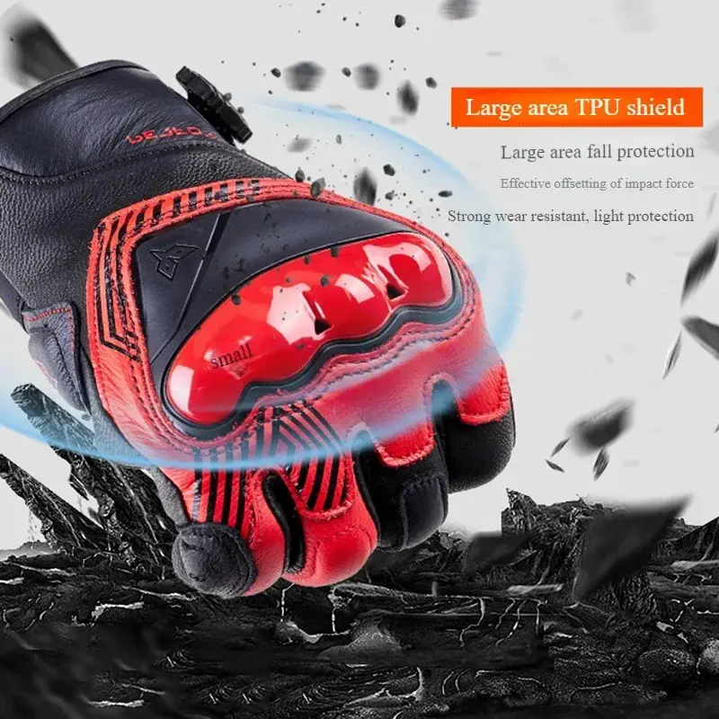 Motorcycle Riding Gloves High Strength Tpu Protection For Men And Women Offroad Breathable Sheepskin Anti-Fall Motocross Gloves