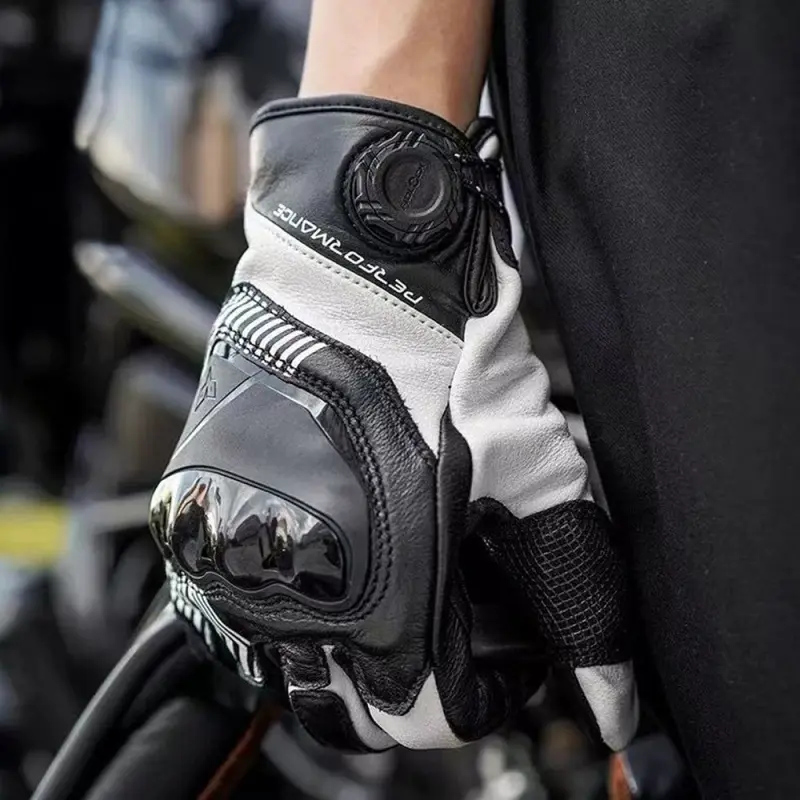 Motorcycle Riding Gloves High Strength Tpu Protection For Men And Women Offroad Breathable Sheepskin Anti-Fall Motocross Gloves