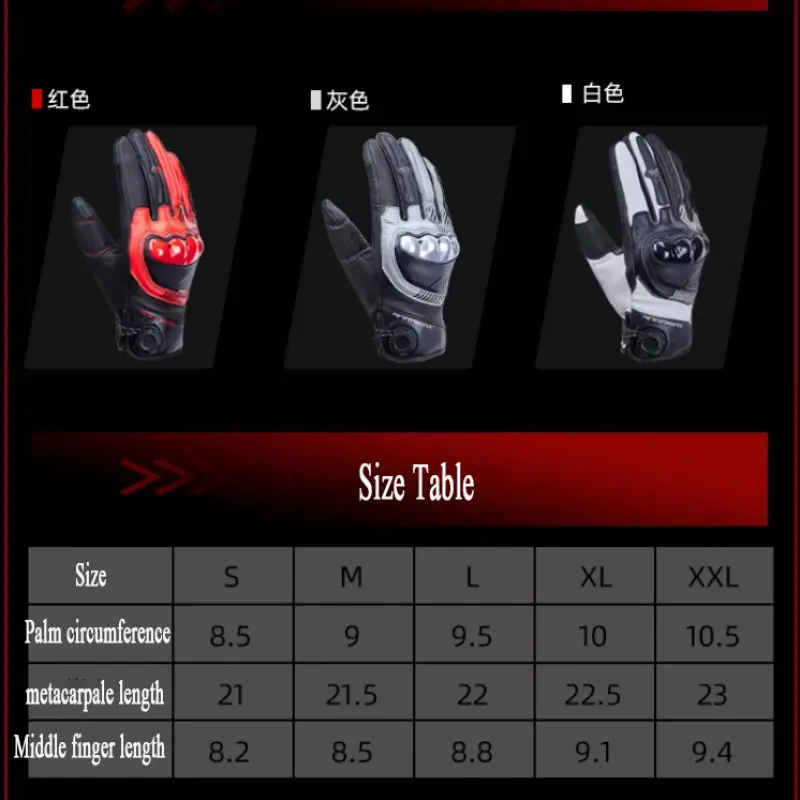 Motorcycle Riding Gloves High Strength Tpu Protection For Men And Women Offroad Breathable Sheepskin Anti-Fall Motocross Gloves