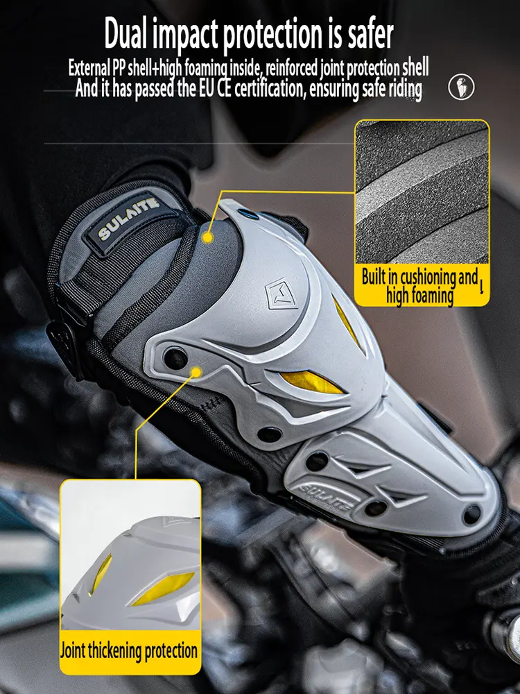 Motorcycle Knee Pad Elbow Protective Combo Leg Protector Equipment Gear Outdoor Sport Motocross Knee Pad Ventilate Four Seasons