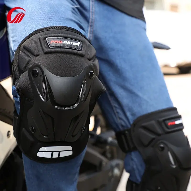4PCS Motorcycle Knee Elbow Pads Set - Lightweight Carbon Fiber Anti-Fall Protection Gear for Men Women Summer Riding