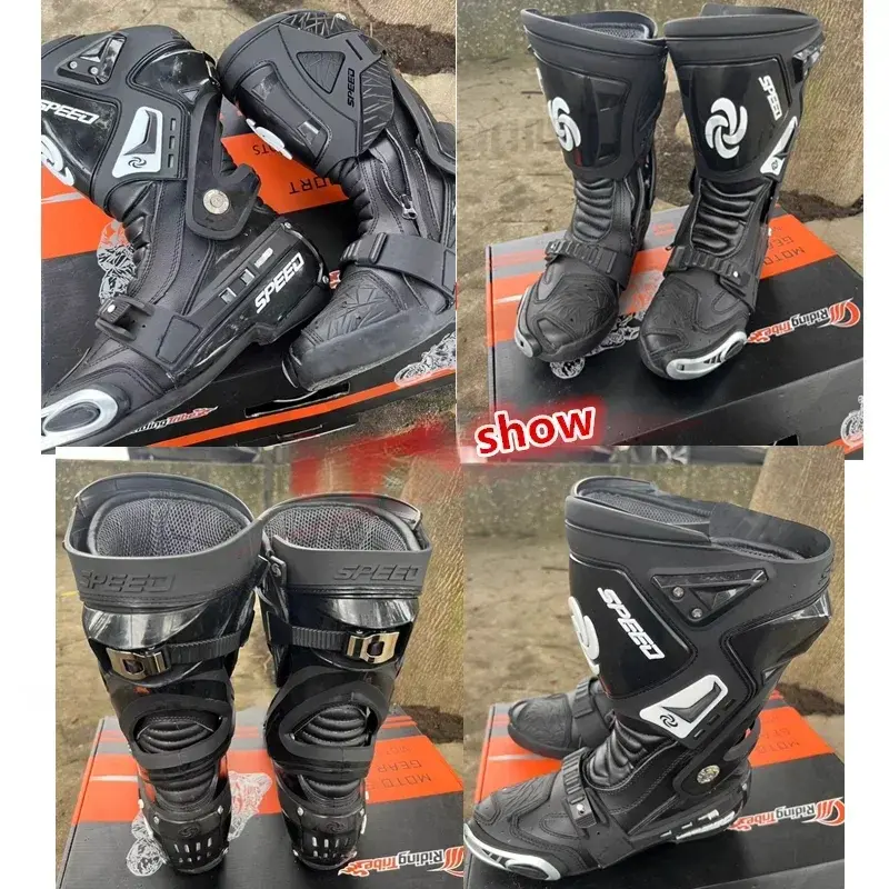Off-road Waterproof Racing Shoes Motorcycle Riding Shoes Anti-fall Waterproof Boots for Adventure Men's Outdoor Sports Items