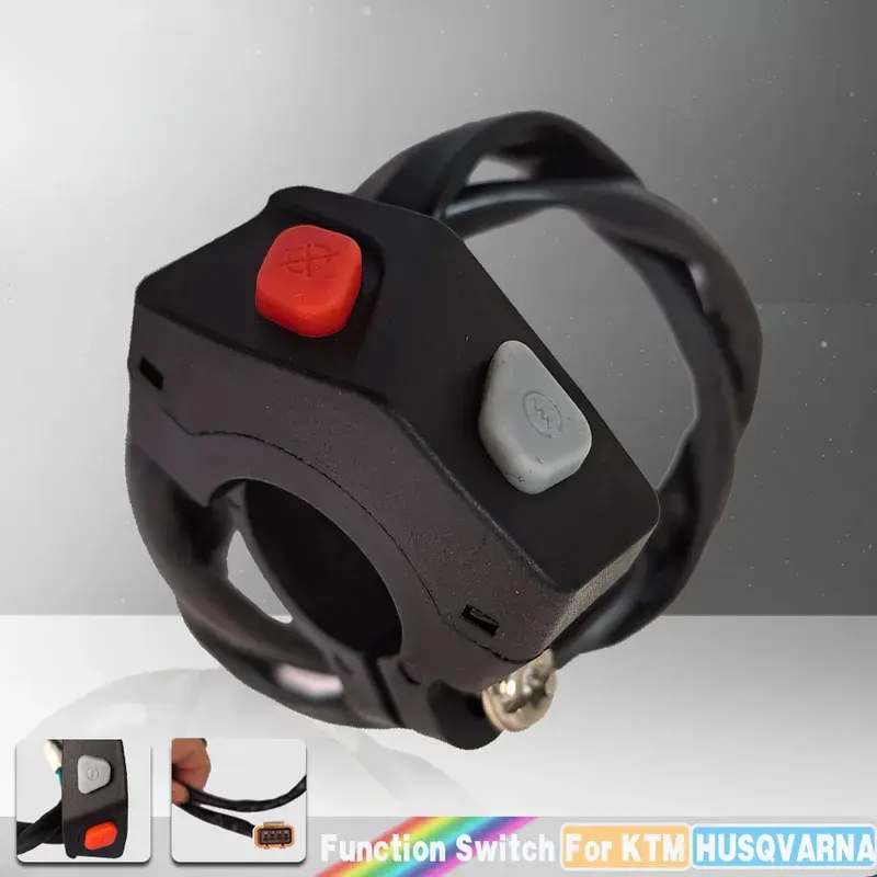 Universal 2 Function Motorcycle Switches Button Electric Flameout Starter Stop ON/OFF Moto Horn Kill Switch for KTM EXC-F SXF XC