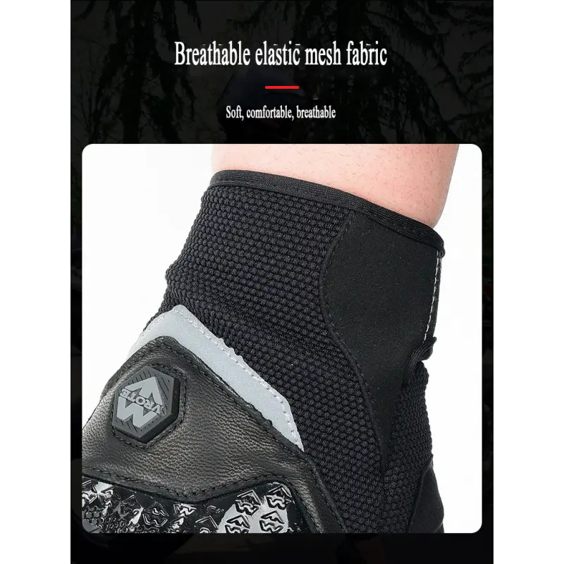 VROTE Summer Motorcycle Gloves Full Finger Guante ABS Touchscreen Gant Moto Climbing Cycling Riding Men Racing Breathable Luvas
