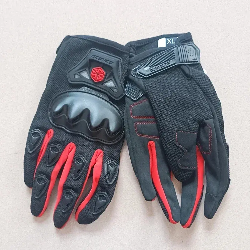 SCOYCO MC29-2 Upgrade Breathable Full Finger Motorcycle Gloves Motocross Racing Luvas for MX ATV MTB Dirt Bike Cycling Riding