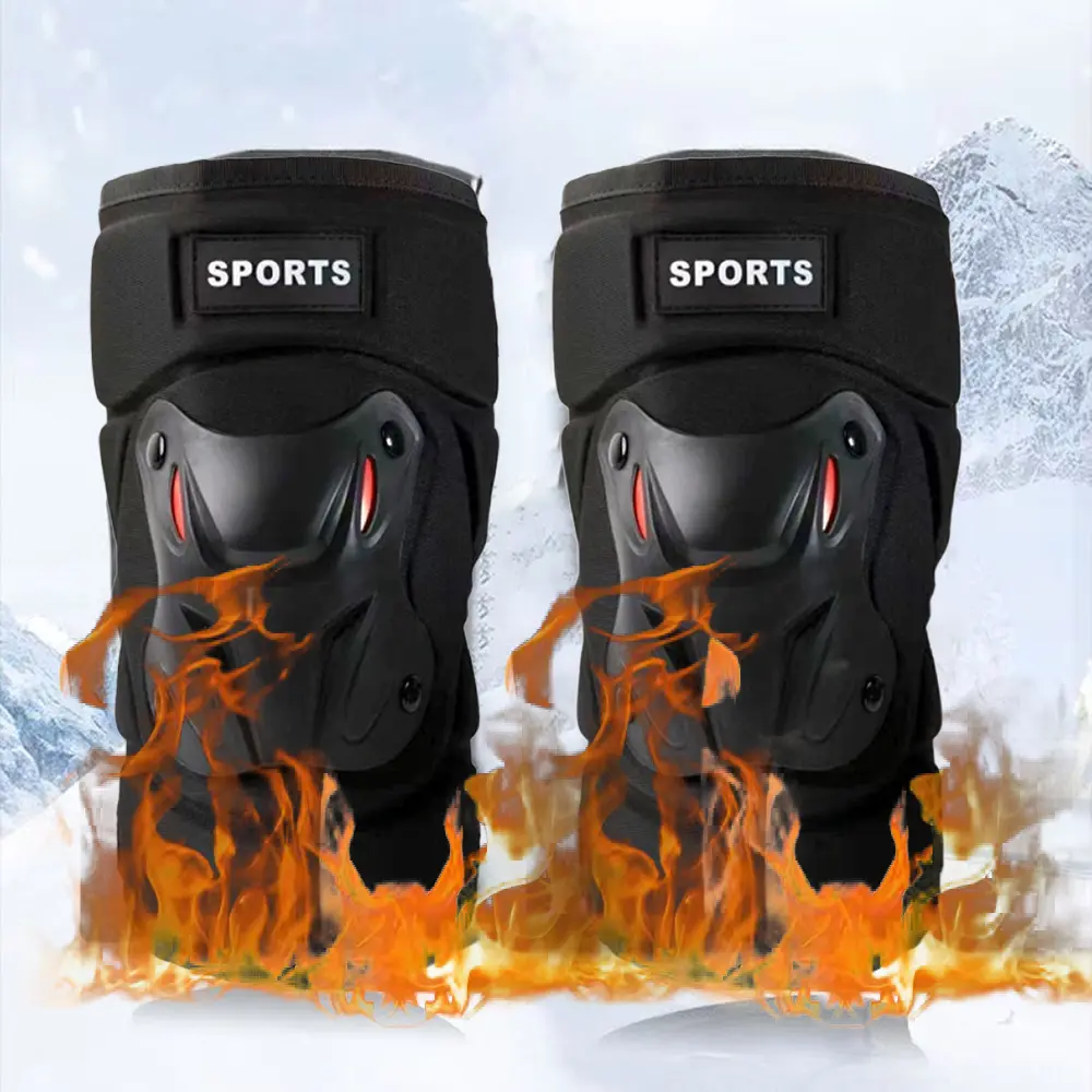 Motorcycle Men Protection Kneepad Guard Protective Anti-fall Off Road Breathable Protector Gear Windproof Racing Knee Pad Set