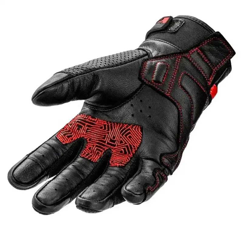 Summer Breathable Mesh Motorcycle Gloves Men/Women Touchscreen Compatible Full Finger with TPR Sliders for Moto Racing & Enduro