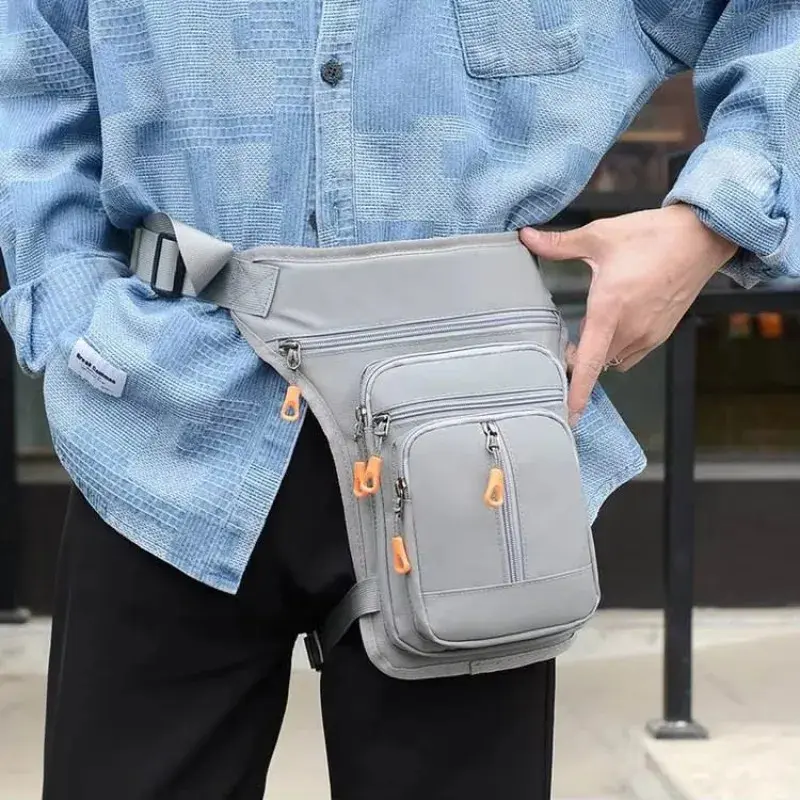 Waterproof Adjustable Drop Leg Bag Thigh Pouch for Men Riding Motorcycle Outdoor Activities Hiking Climbing Fanny Pack Waist Bag
