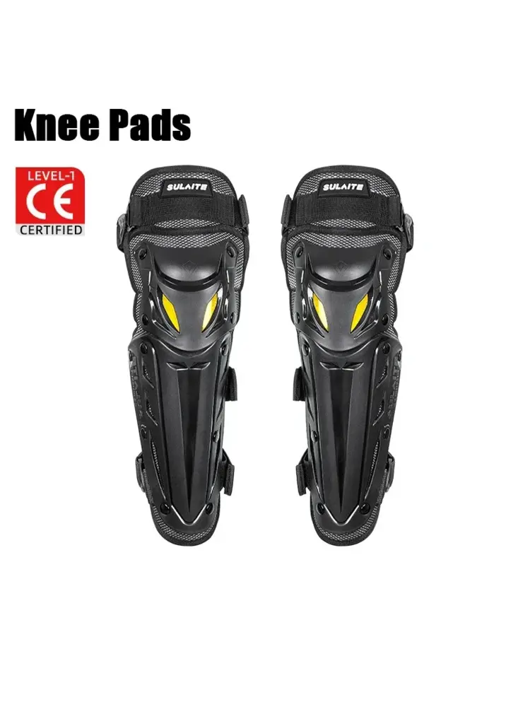 SULAITE Motorcycle Knee Pads Thickened Protective Gear Equipment Motocross Motorbike Protection Riding Elbow Guard Knee Pad