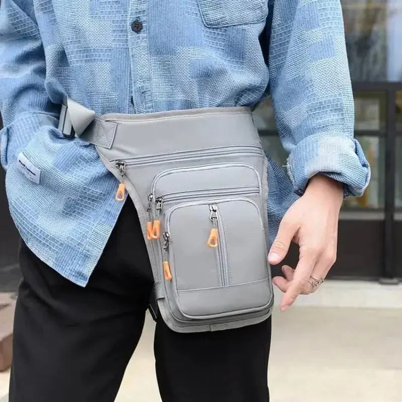 Waterproof Adjustable Drop Leg Bag Thigh Pouch for Men Riding Motorcycle Outdoor Activities Hiking Climbing Fanny Pack Waist Bag