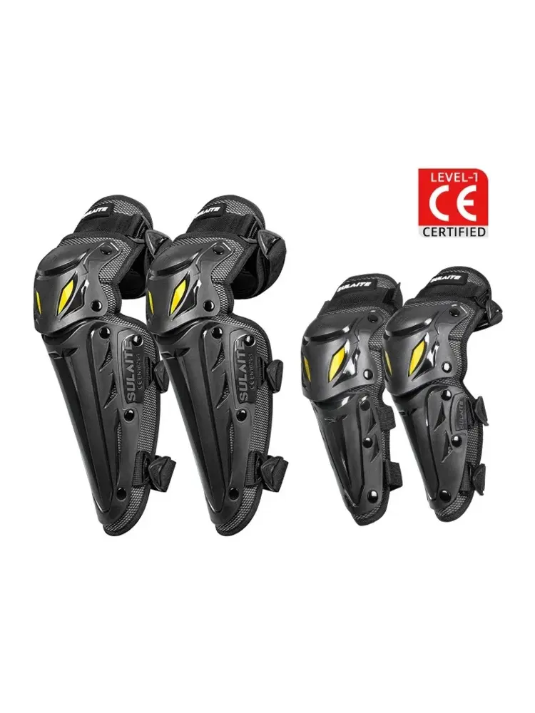 SULAITE Motorcycle Knee Pads Thickened Protective Gear Equipment Motocross Motorbike Protection Riding Elbow Guard Knee Pad
